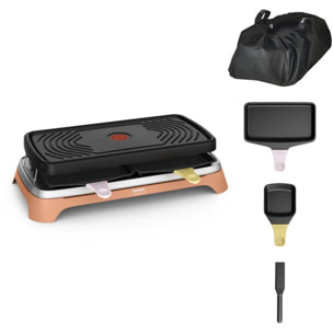 Raclette TEFAL 2 en 1 plancha Food & Co x8 RE651JF0