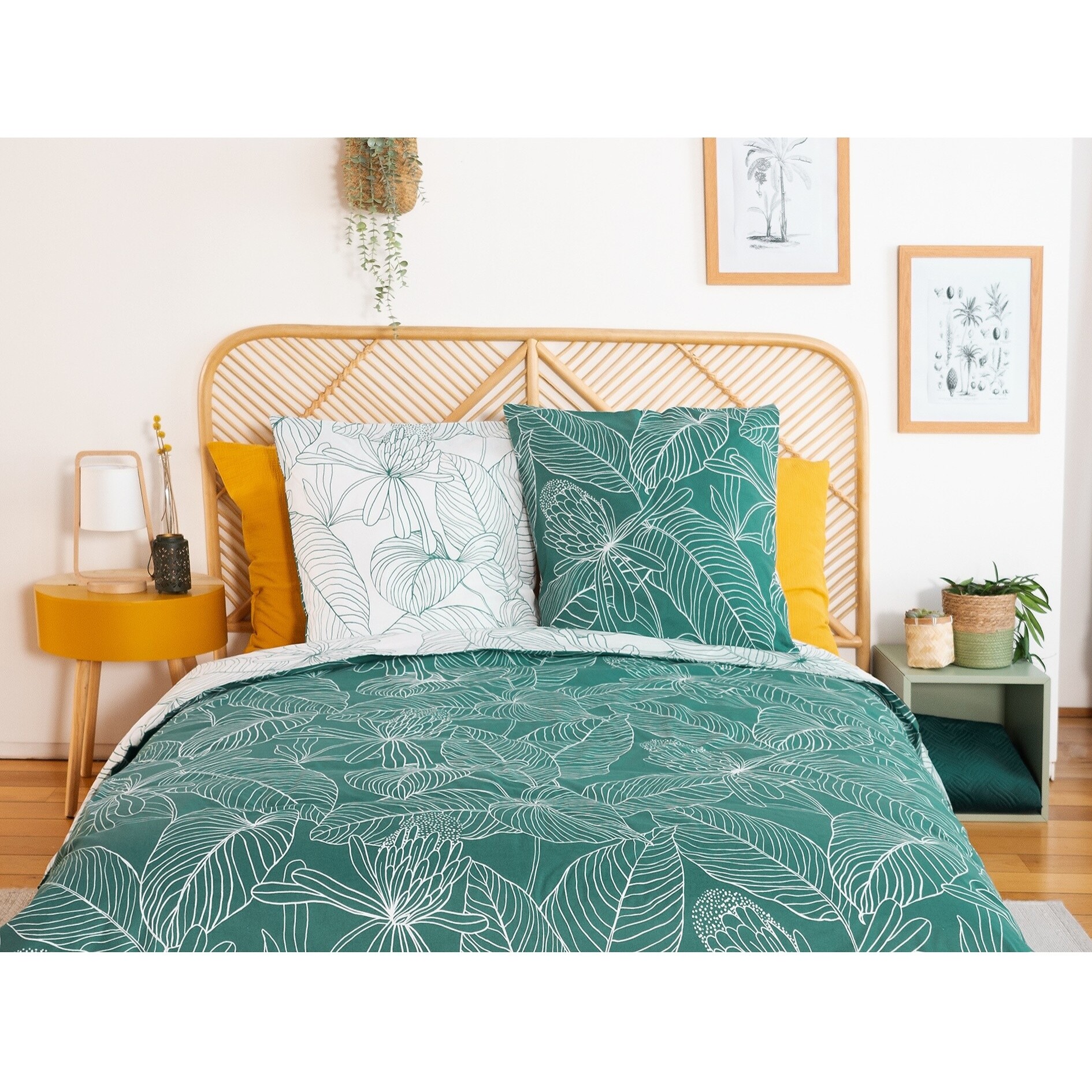 Parure housse de couette 3PCS en Coton BCI adouci 57 fils MIG - TILDA