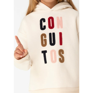 Sudadera de Niña Conguitos Beige