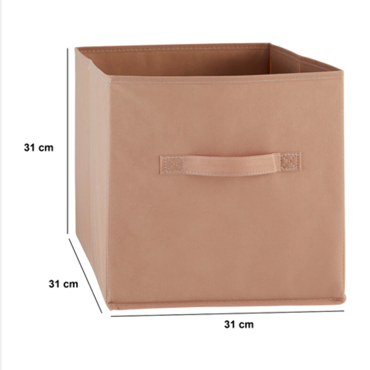 Boîte de rangement "Mix 'n' Modul" rose blush 31x31cm