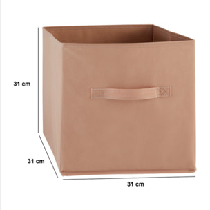 Boîte de rangement "Mix 'n' Modul" rose blush 31x31cm