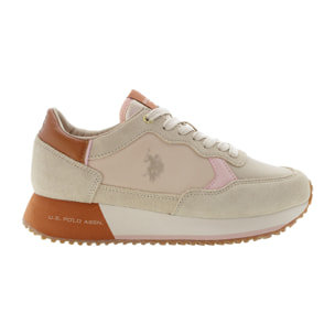 U.S. Polo Assn. - Sneakers SACHA005WDSN2 in camoscio per donna