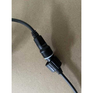 Catena in plastica da 5m con 10 lampadine a luce bianco freddo