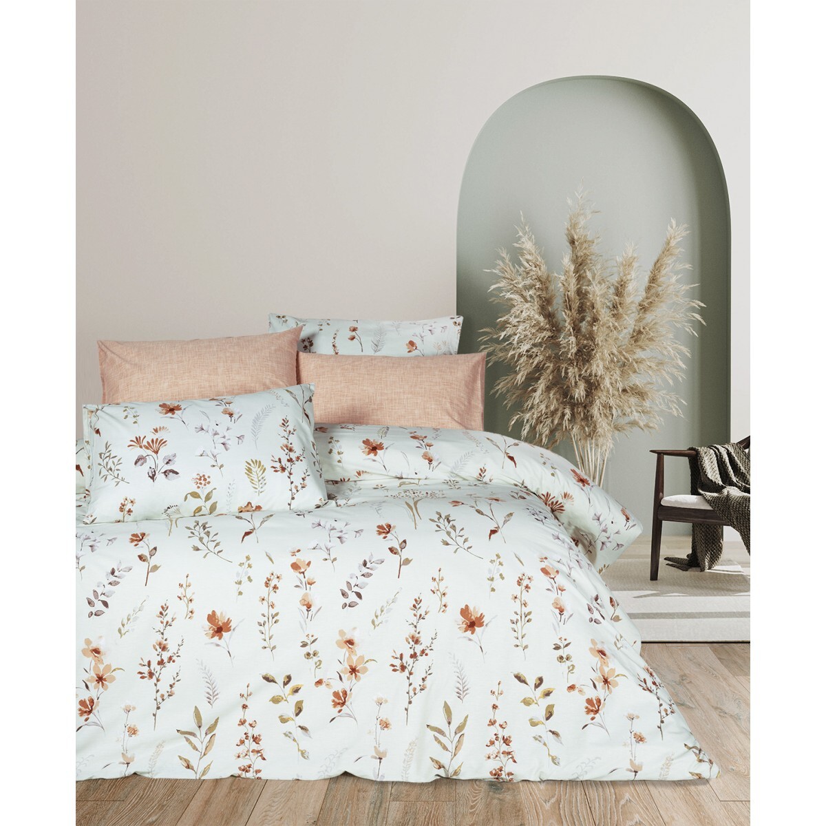 Parure housse de couette et taie(s) oreiller 100% Coton