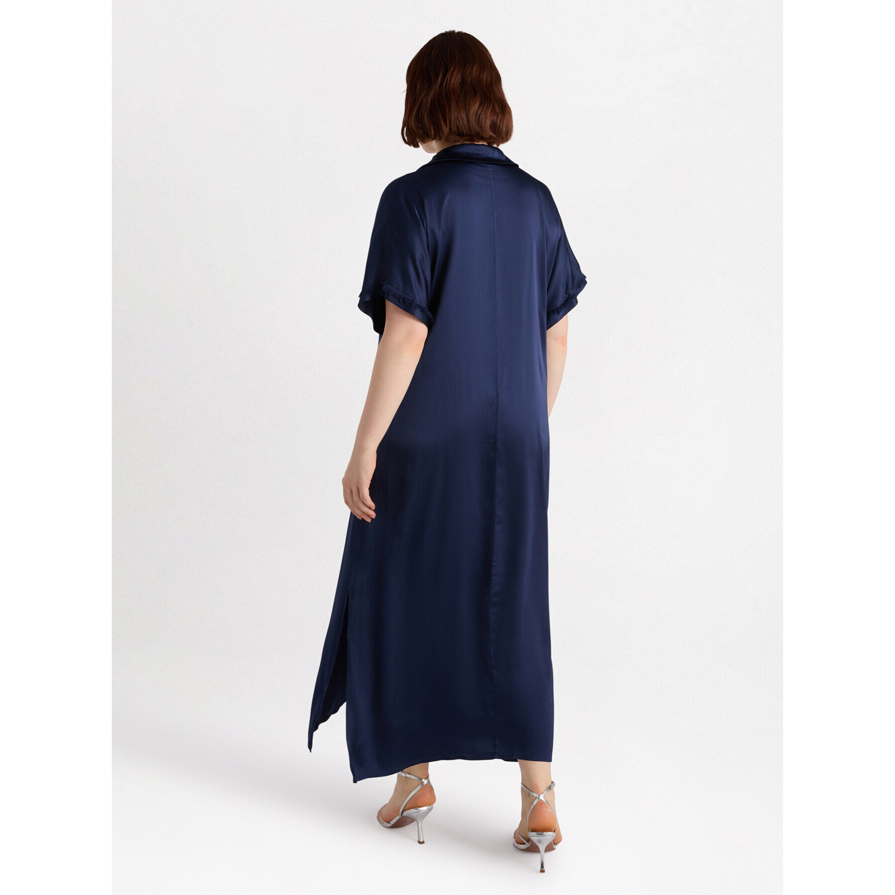 Fiorella Rubino - Vestido largo de raso - Azul