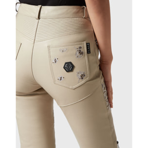 PHILIPP PLEIN Pantalones de cuero PAISLEY