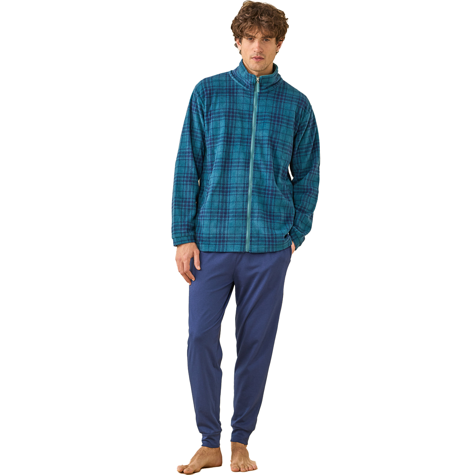 Giacca uomo micropile articolo scozzese. Noidinotte