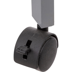 Desserte à roulettes 3 niveaux Gris béton Colorama