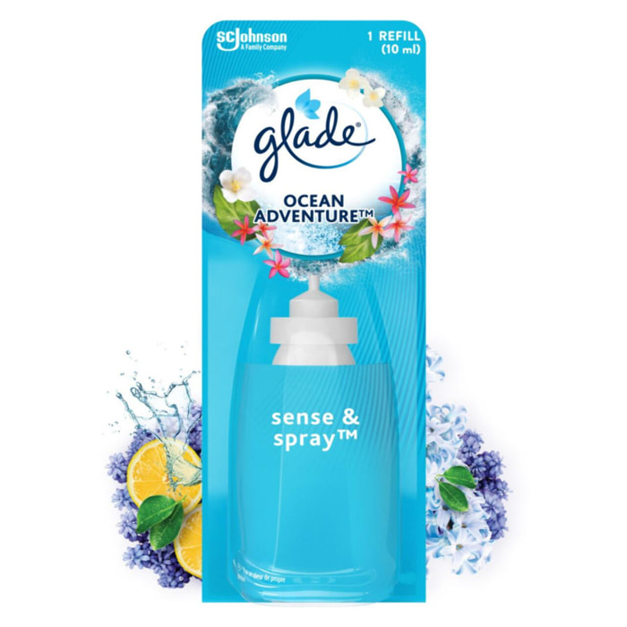 Lot de 8 - Glade Sense & Spray Recharge Ocean Adventure