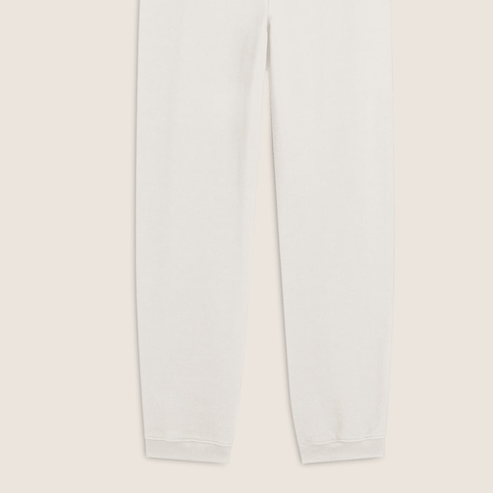 Pantaloni jogger donna in felpa garzata con elastico logato