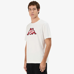 Kappa - T-Shirts & Top Uomo Bianco - Logo Getto