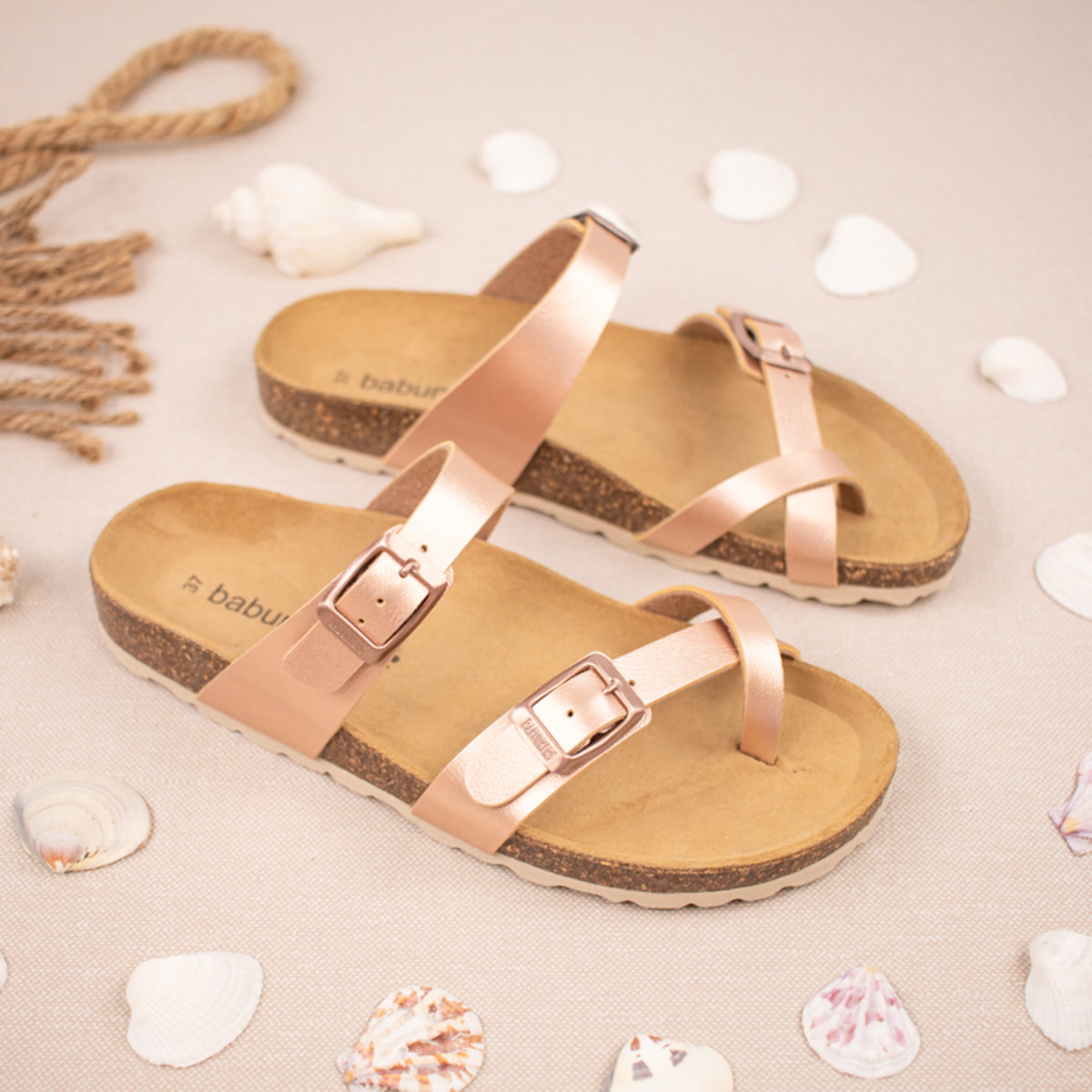 Sandalia BABUNKERS ROSA