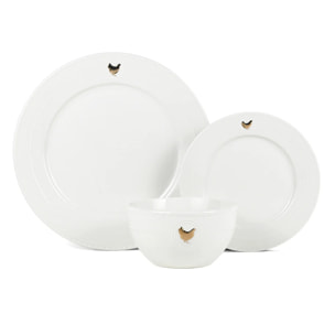 Service de table 18 pièces en porcelaine