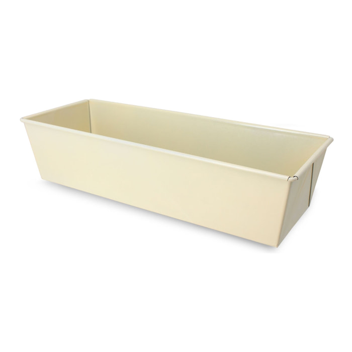 Moule à cake en acier carbone crème 30,5cm COLORAMA