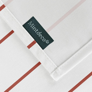 Nappe imprimée anti-tâches MAUI TERRE CUITE