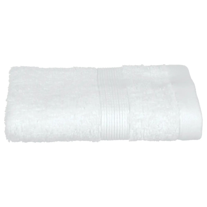 Serviette invité "Essentiel" coton blanc 30x50cm