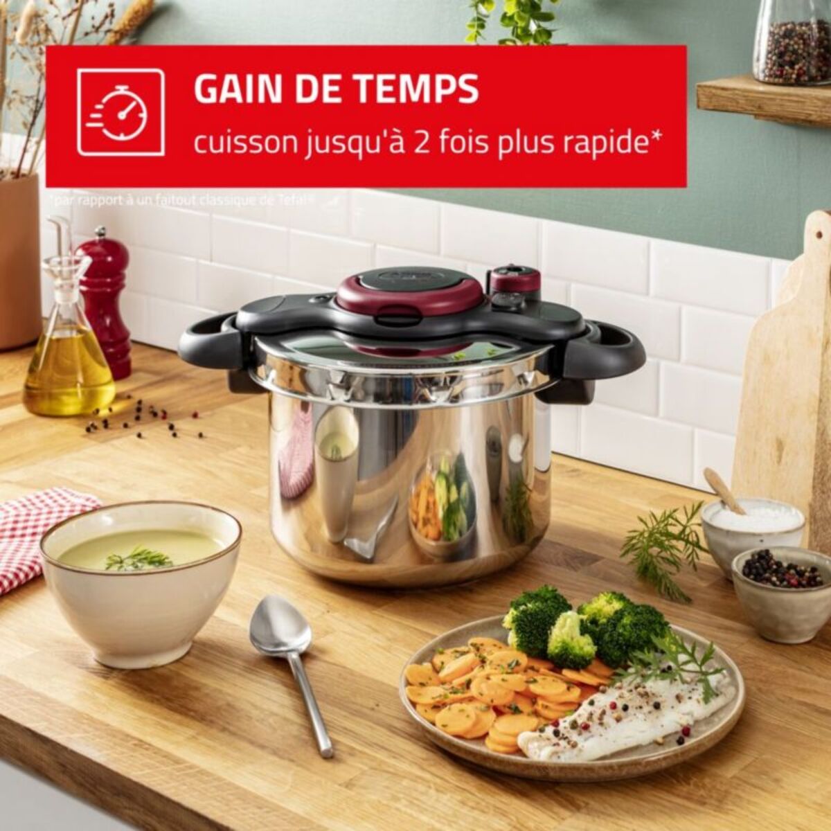 Autocuiseur SEB Clipsominut Plaisir 7.5L