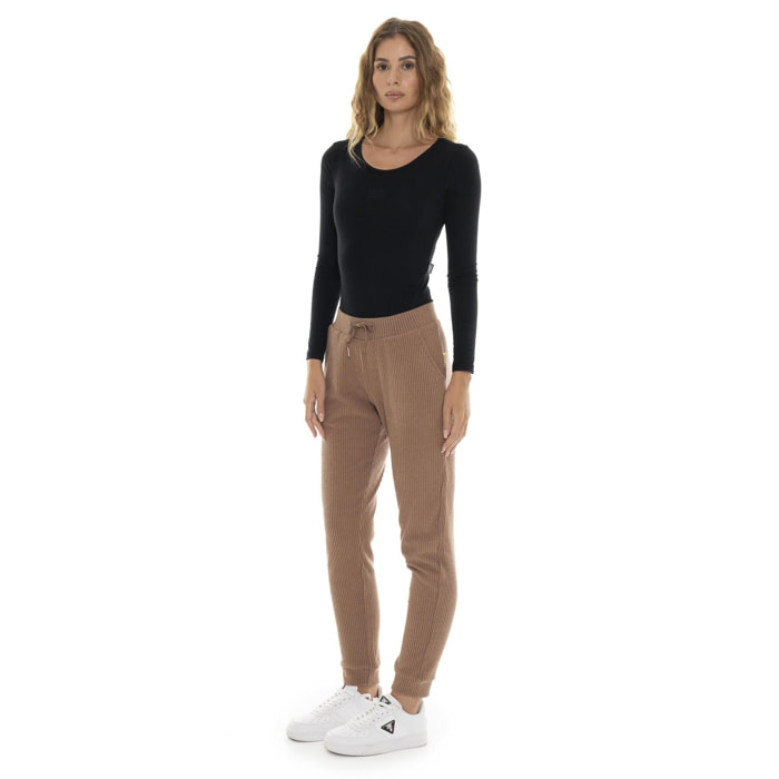 Pantalone da donna invernale in costina con polsini "Relaxed"