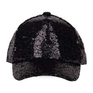 Berretto Junior stile baseball con paillettes e logo omino