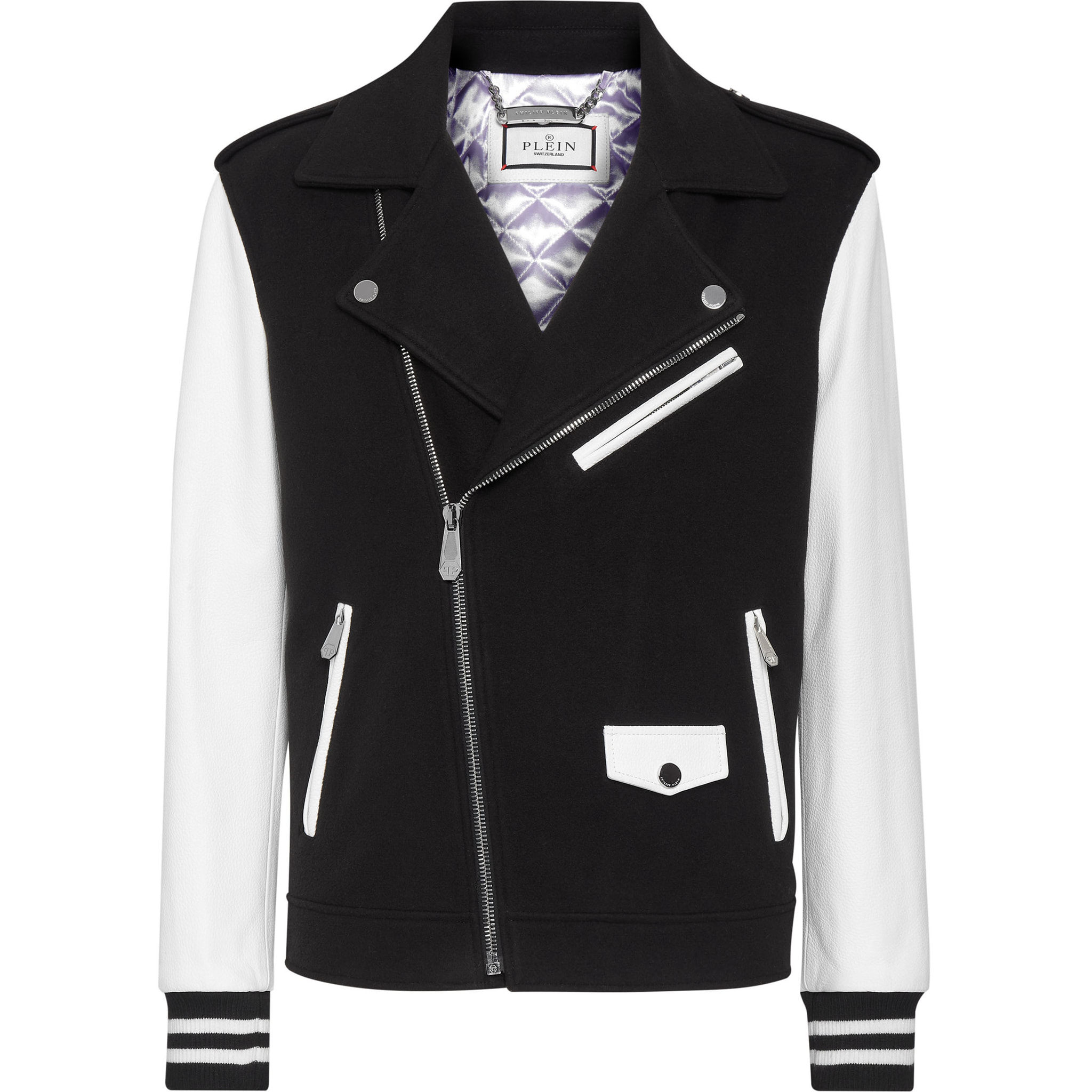 PHILIPP PLEIN Giacca biker in pelle