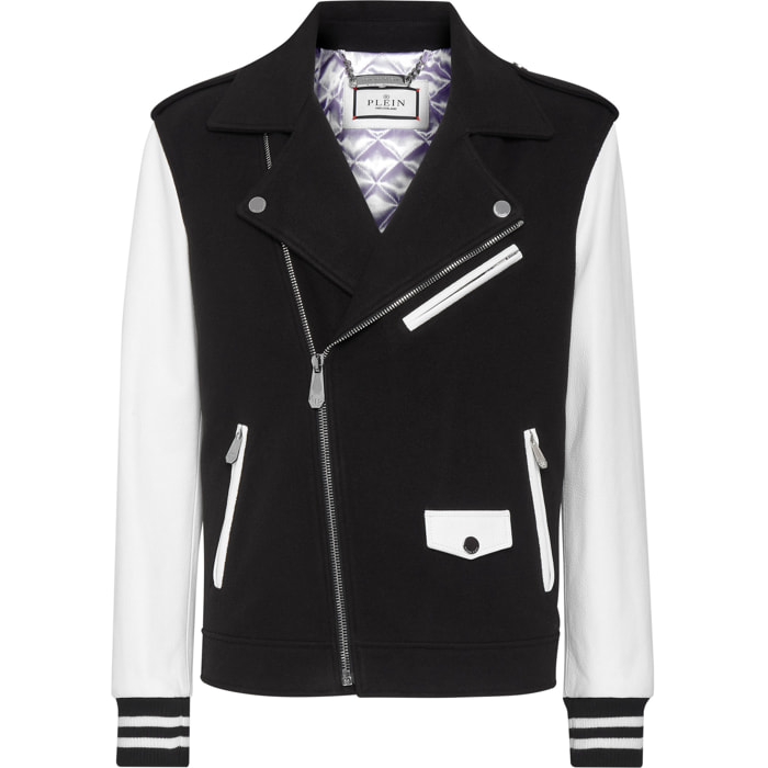 PHILIPP PLEIN Giacca biker in pelle