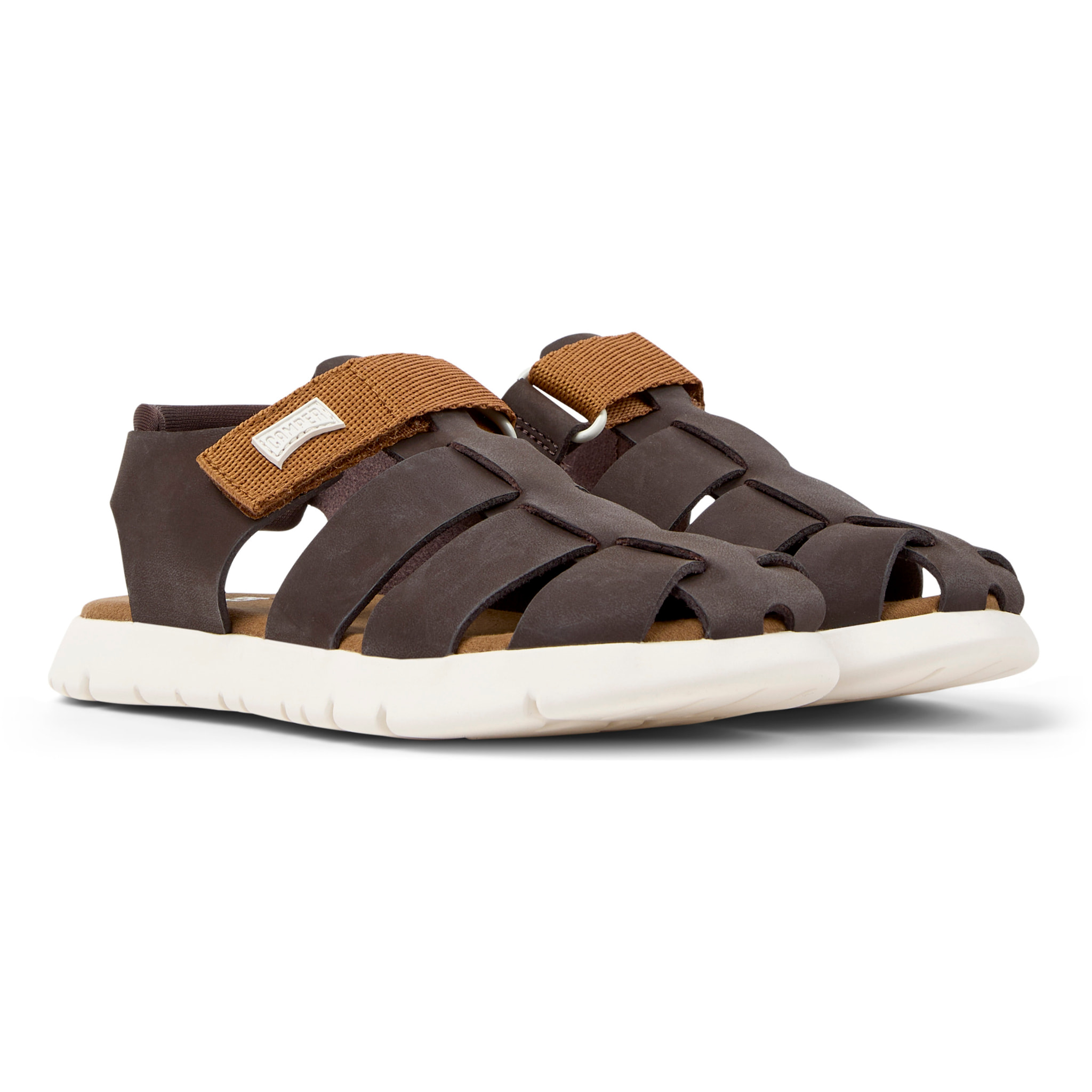 Sandalias - CAMPER Oruga - Marron - Cuero de gamuza
