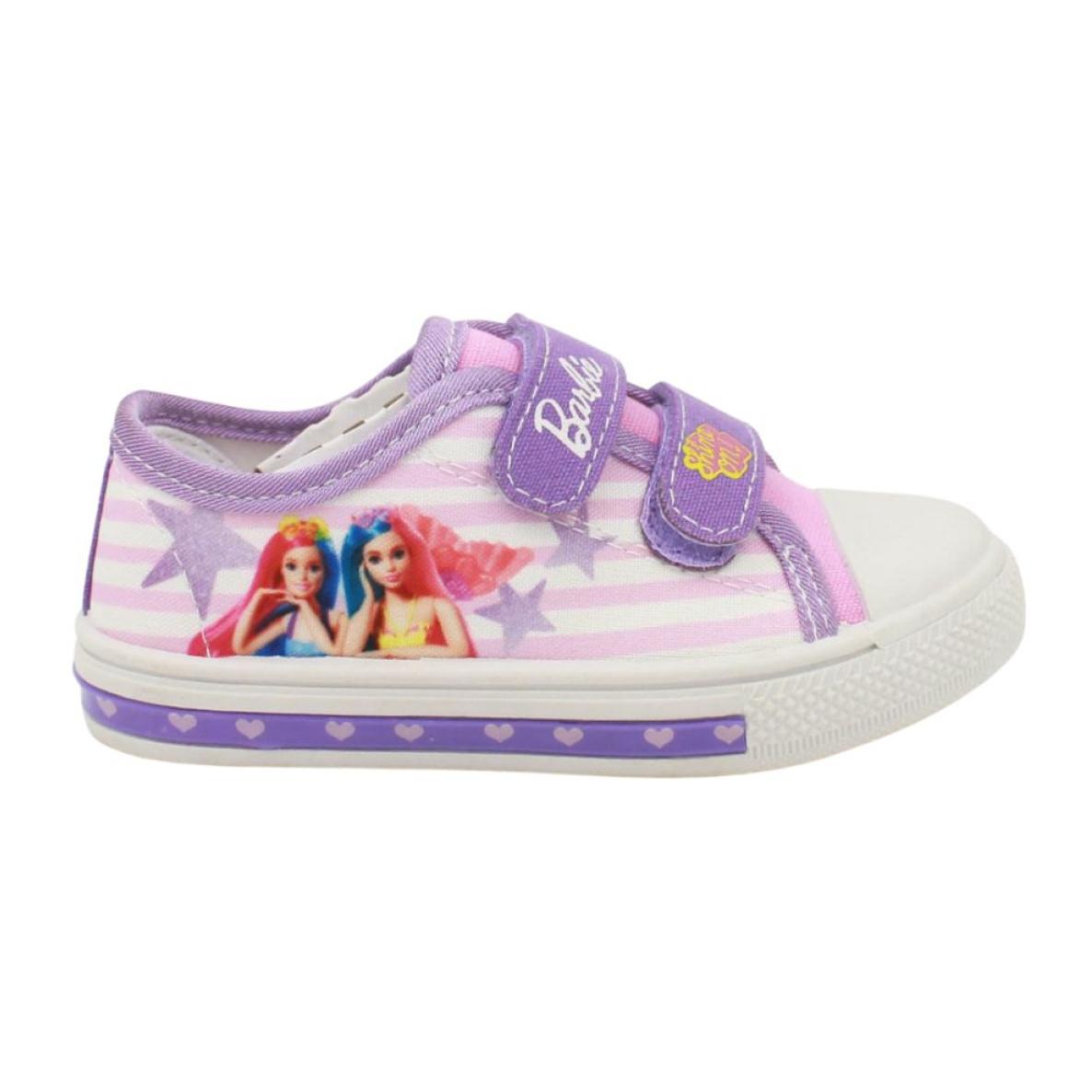 Scarpe In Tela Con Luci Primavera Estate Viola Barbie Lei Barbie Viola