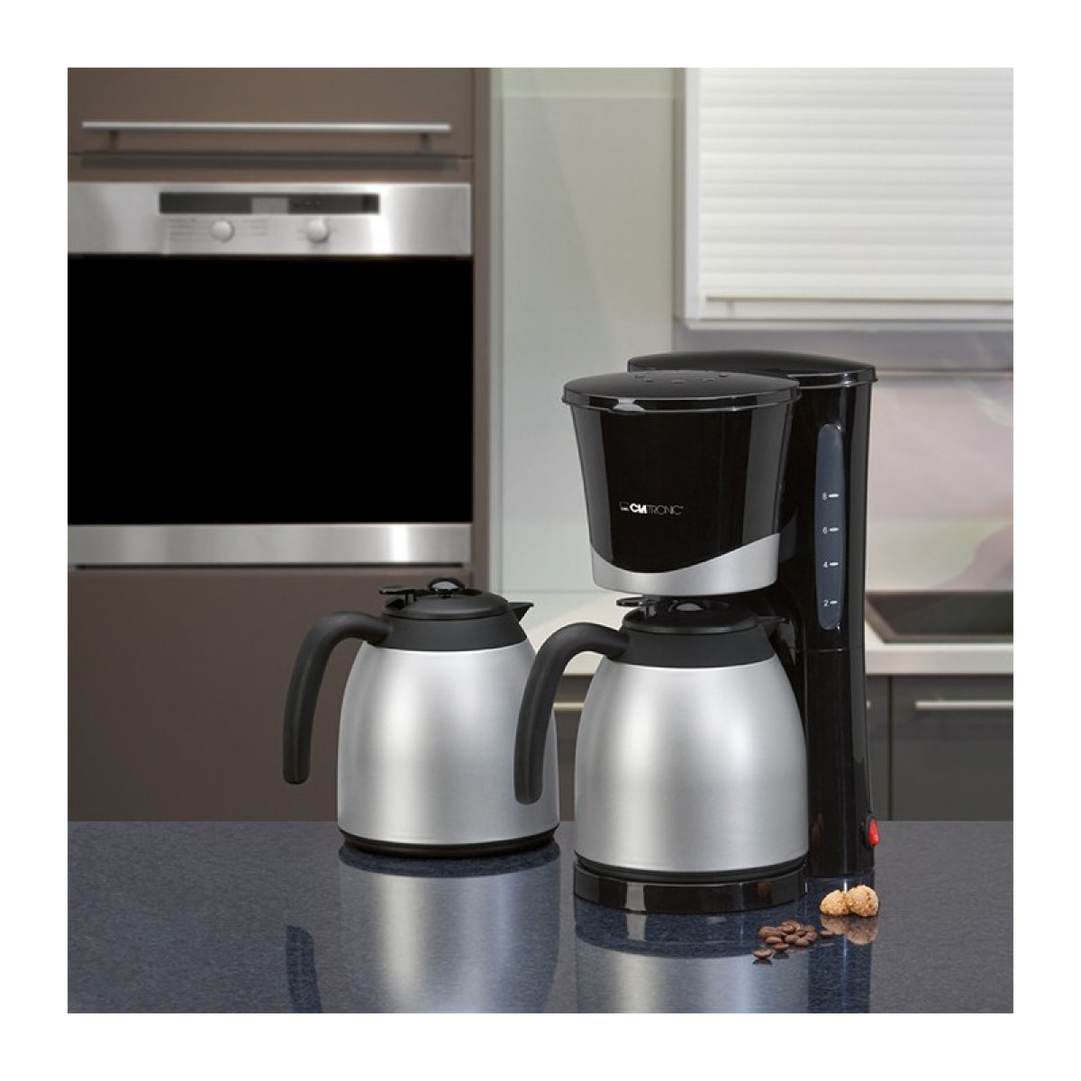 Cafetière thermos 2x1L Clatronic KA 3328 Noir