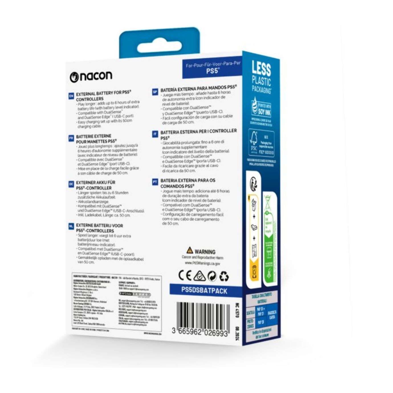 Accessoire manette NACON batterie externe Dualsense PS5