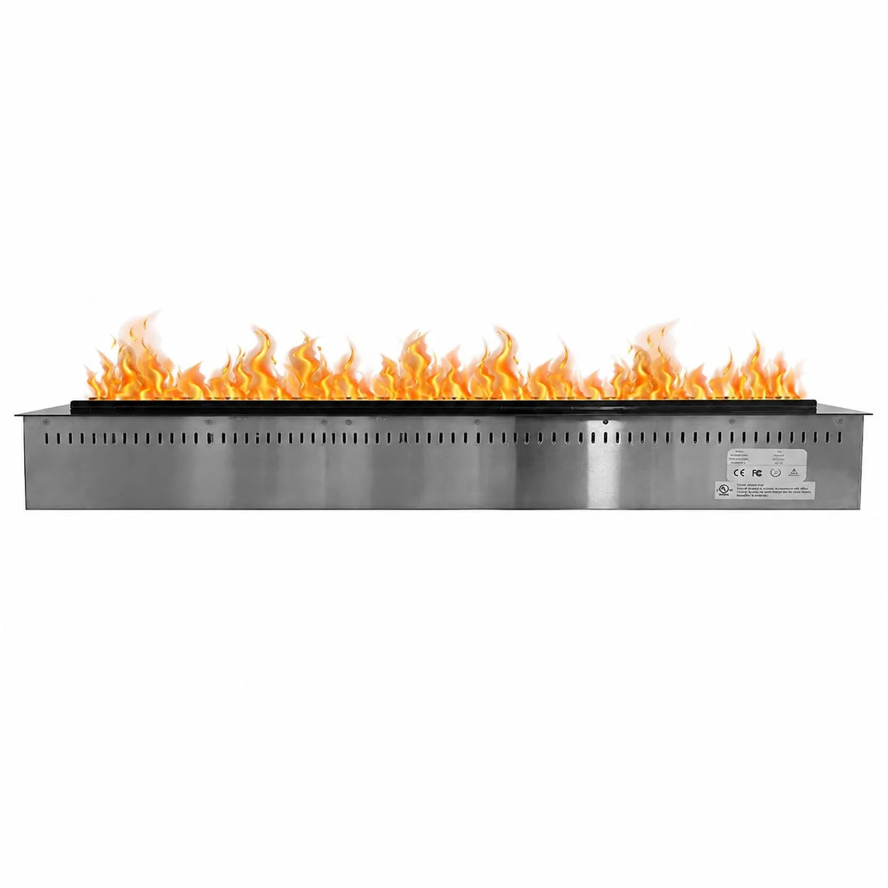Vapor 3D 125 - Inserto Camino Decorativo ad Acqua Senza Calore 125x17,8x22,7 cm con Effetto Fiamma a LED 3D