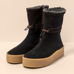 Botas N5923 SILK SUEDE BLACK / DOLMEN color Black