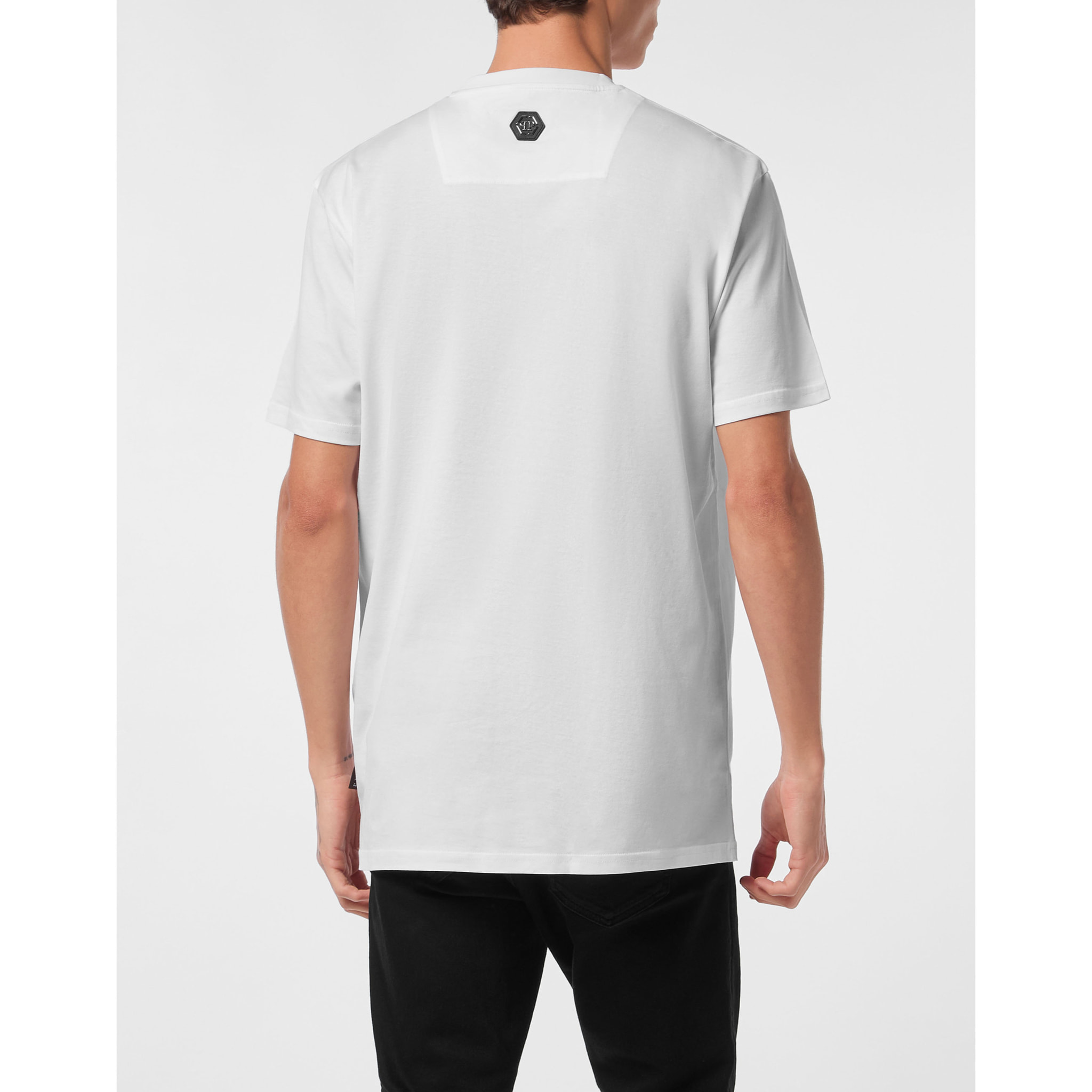 PHILIPP PLEIN Camiseta de cuello redondo y manga corta TATTOO