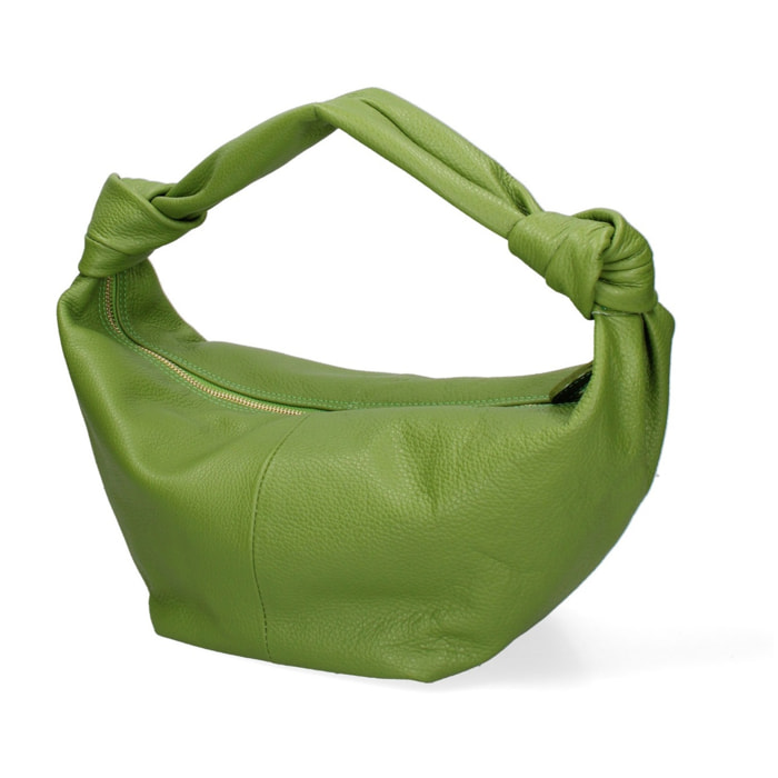Borsa a spalla da donna - Modello Lunaria - Vera pelle - 37.0 x 20.0 x 17.0 cm