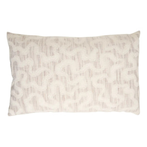 Coussin Betima rectangulaire 50x80cm blanc