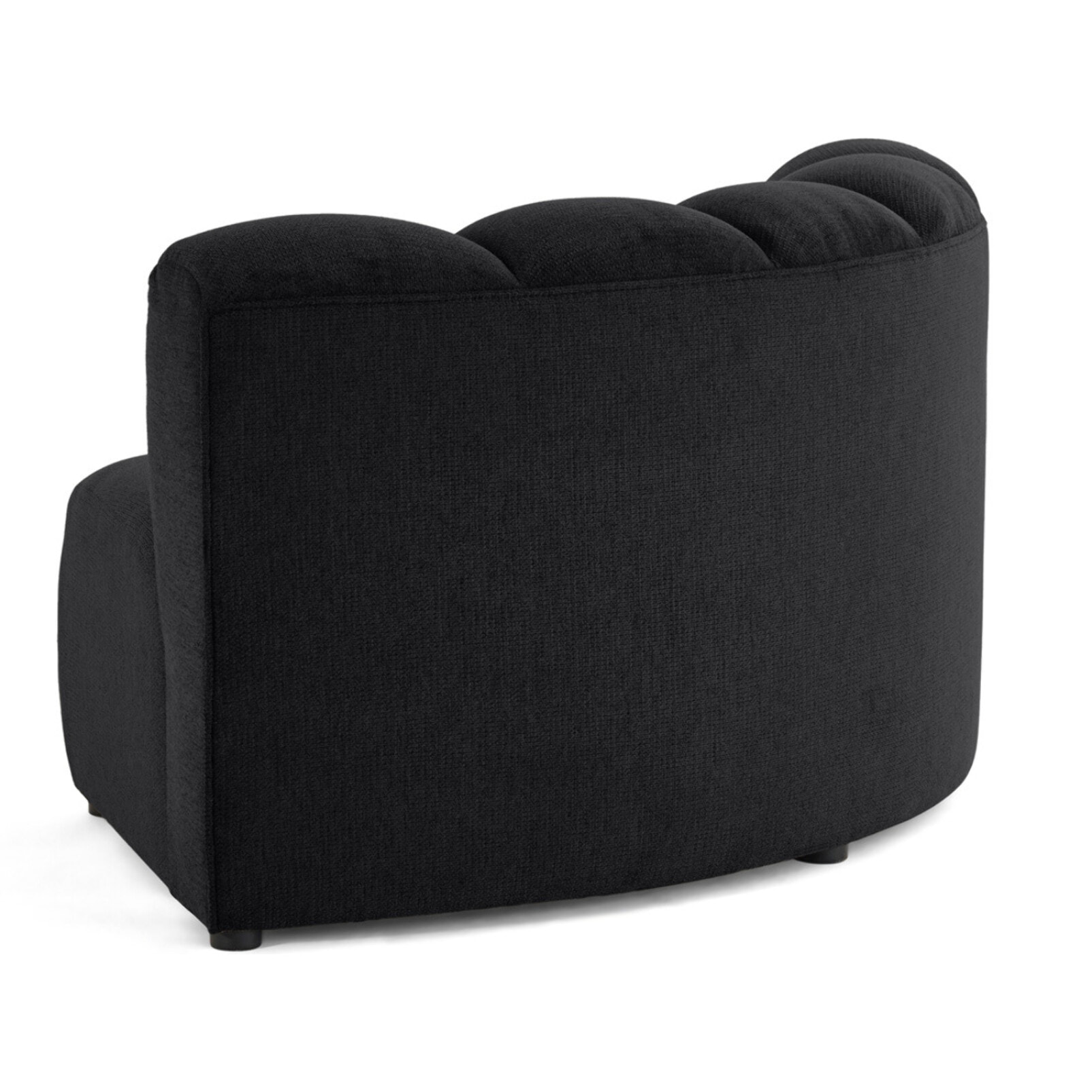 Debbie - module d'angle réversible en tissu texturé - Noir