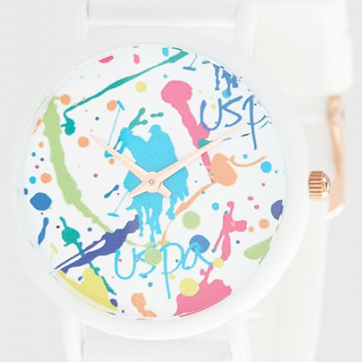 Orologio U.S. Polo Assn. In silicone bianco