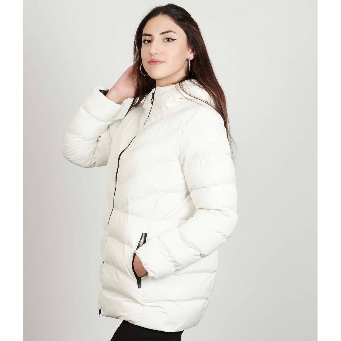 Abrigos Mujer de la marca GEOX  modelo W SPHERICA HOOD JKT White