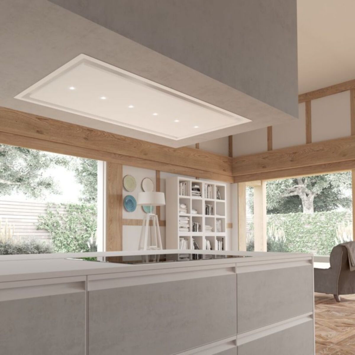 Hotte plafond ROBLIN AQUA 900 INOX