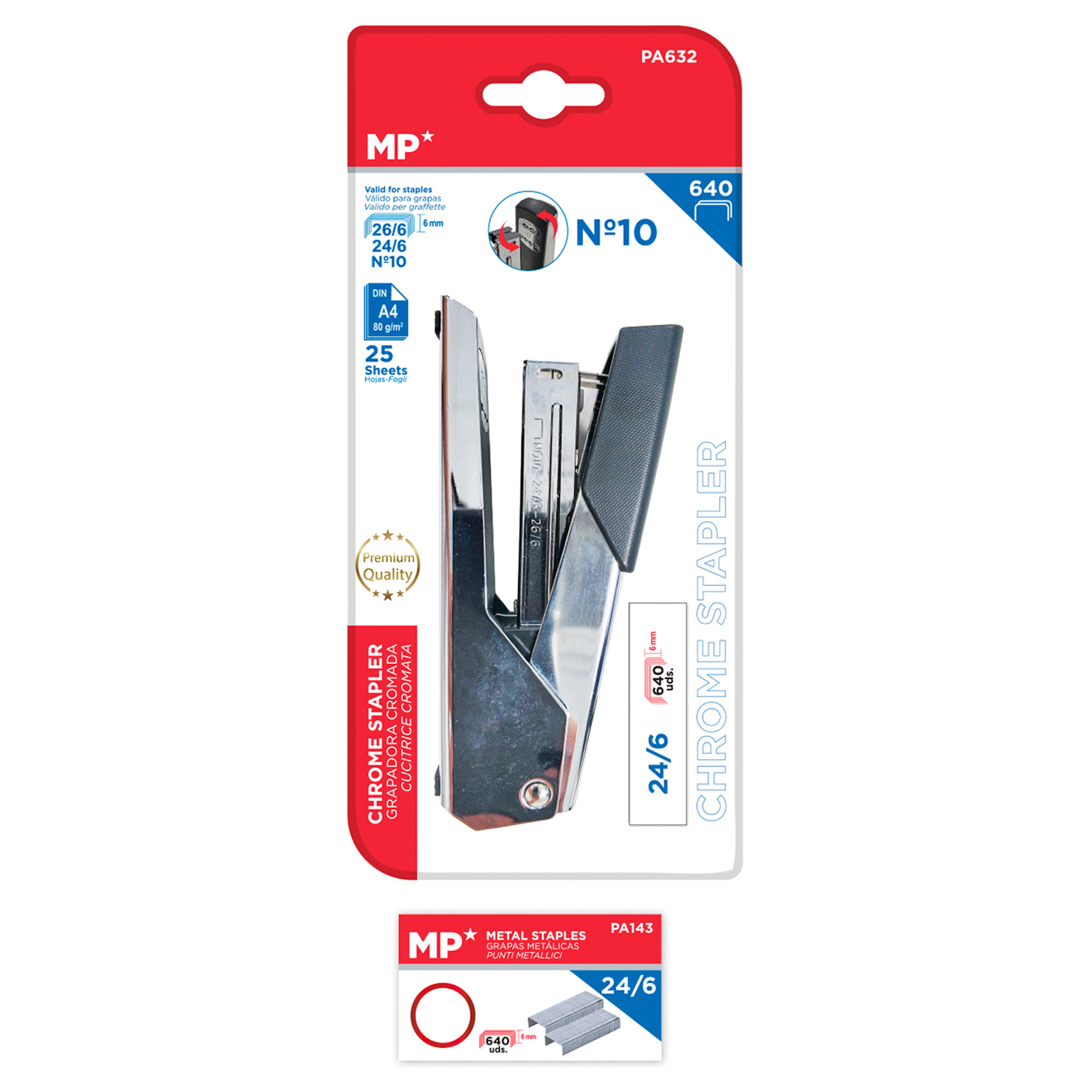 GRAPADORA METÁLICA PREMIUM 123 x 33 x 71 mm