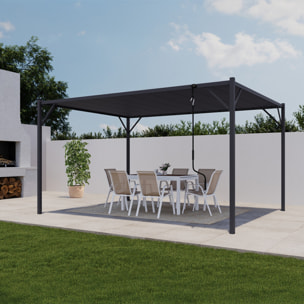 Pergola Venice 3x4m lames orientables gris