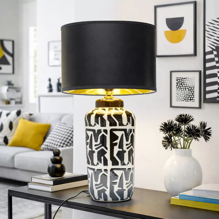 Lampe Artistico noire et blanche Kare Design