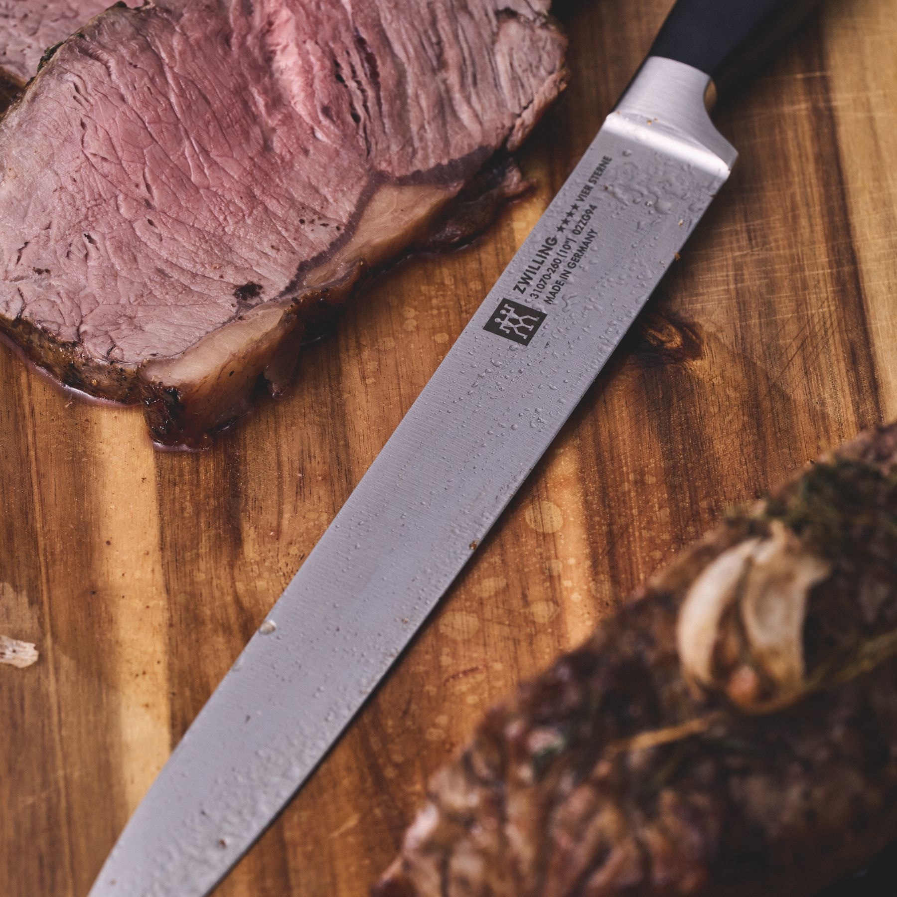 Couteau à trancher 26 cm, Tranchant lisse