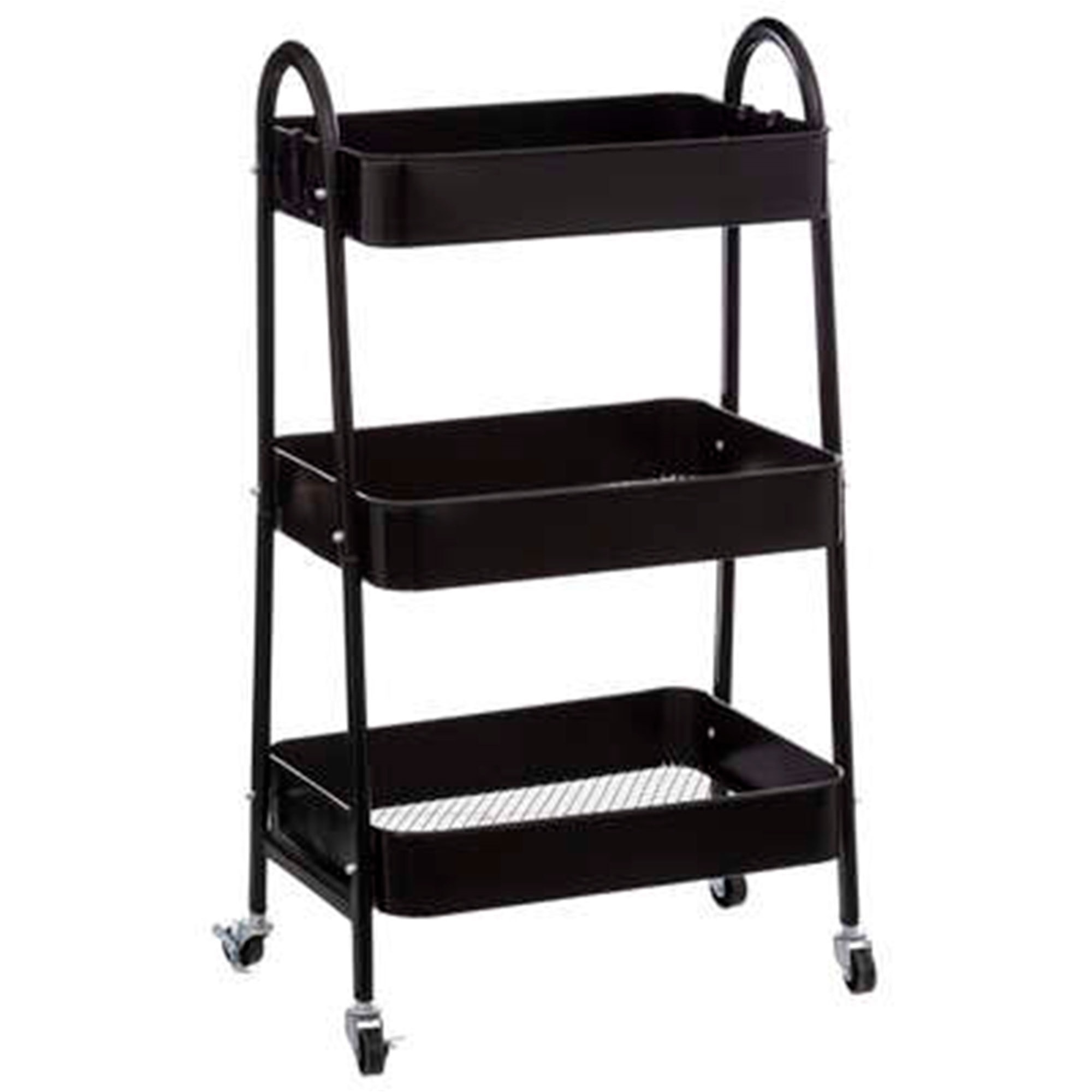 Aparador metálico de 3 niveles