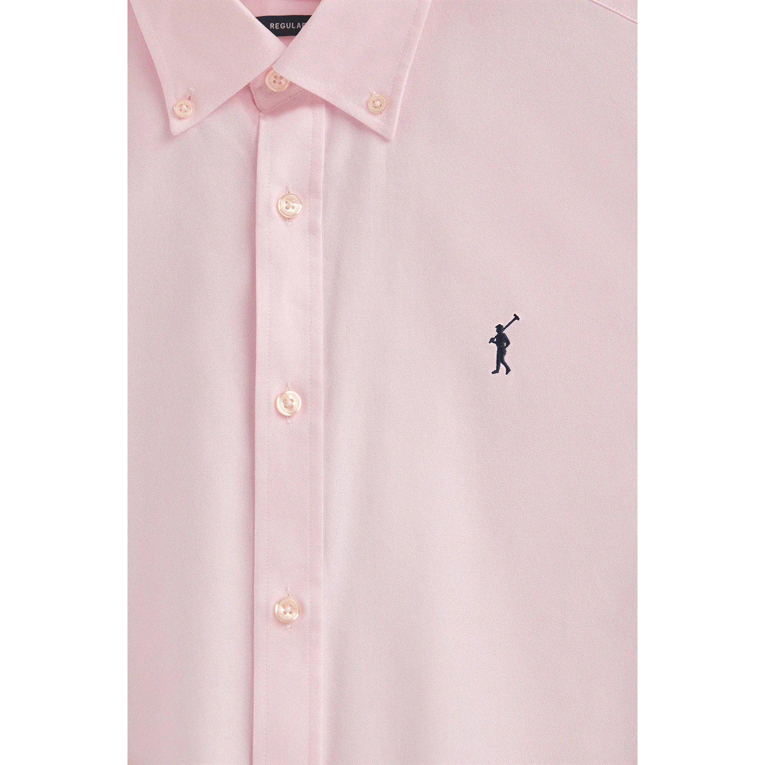 Camicia rosa regular fit con logo Rigby Go