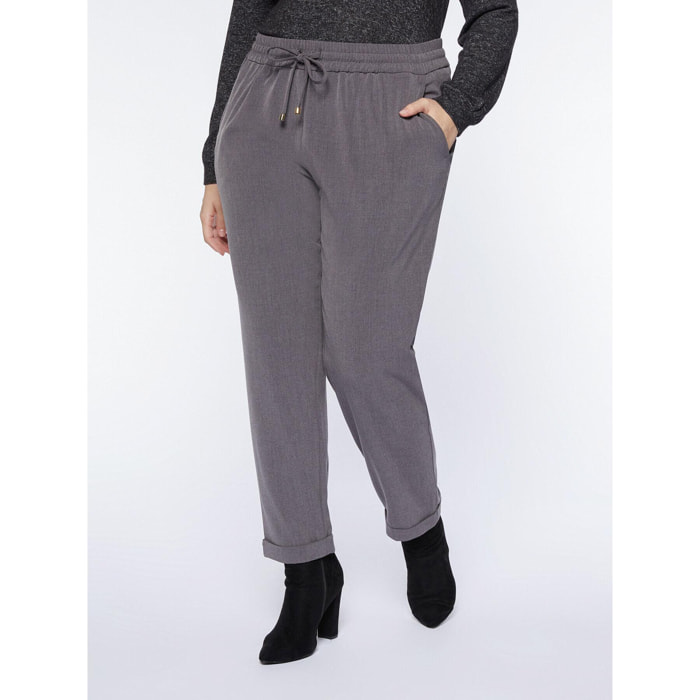 Fiorella Rubino - Pantalones jogger vaporosos - Gris