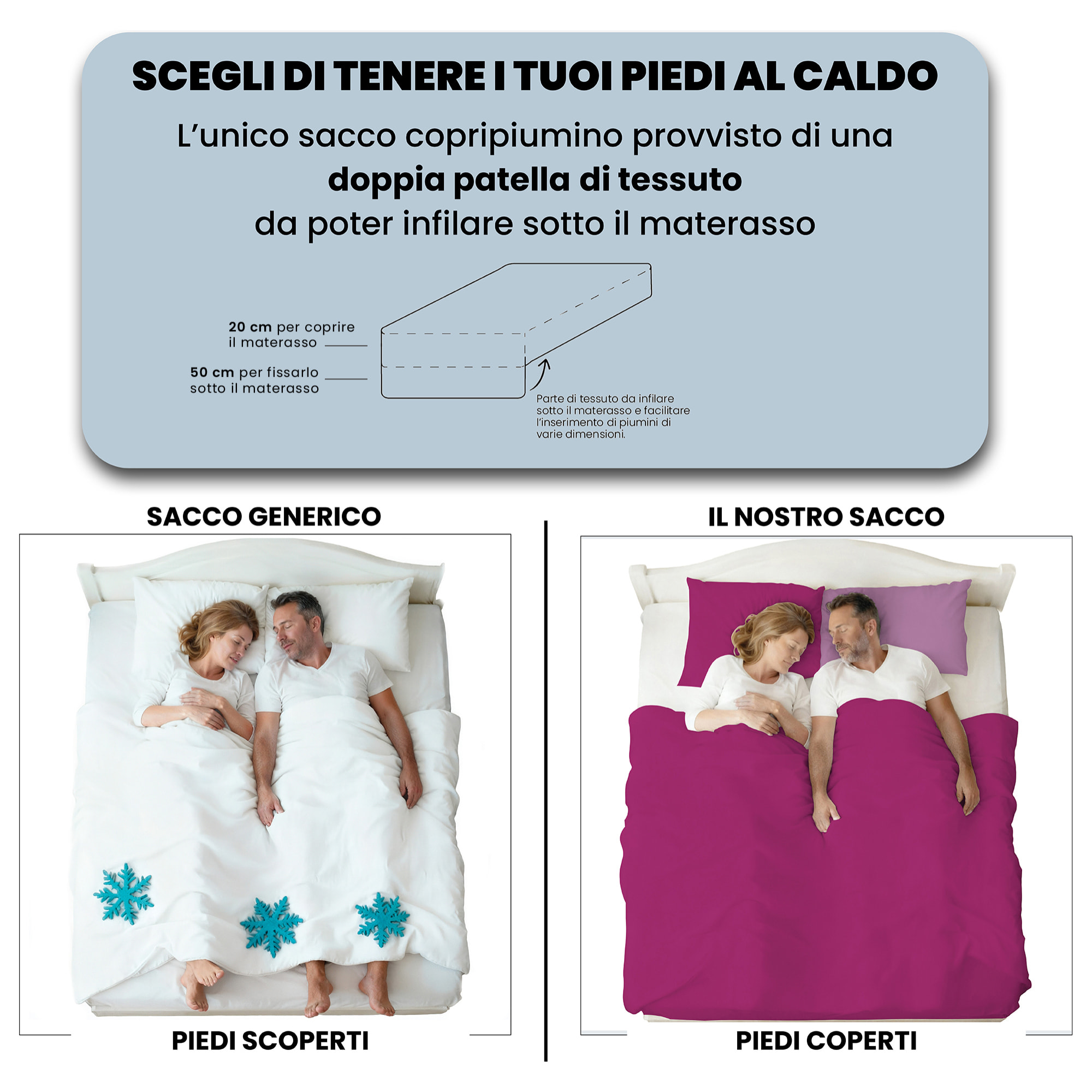 PARURE COPRIPIUMINO VERA - 100% Microfibra - Made in Italy