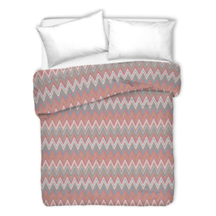 Copriletto di cotone spinato corallo 100% cotone