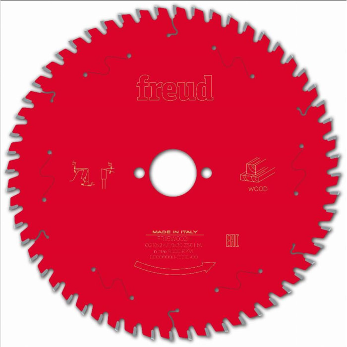 Lame pour scie circulaire portative FREUD - Ø210 2,4/1,8 AL30 Z56 BA 5° - F03FS09724 -FR15W002H