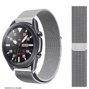 Bracelet IBROZ Samsung/Huawei 22mm Maille gris