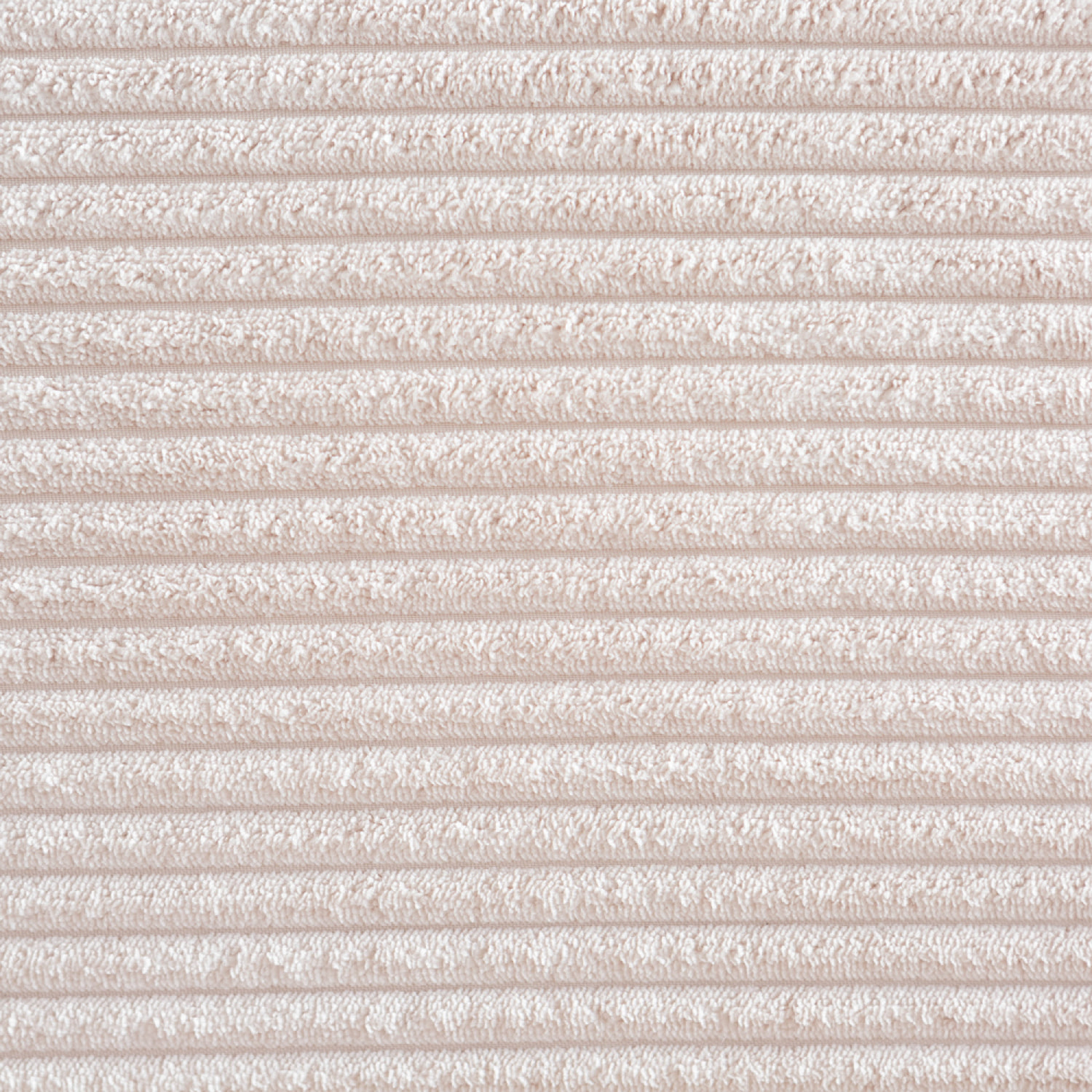 ROME Canapé 3 places + 1 pouf modulable velours côtelé beige